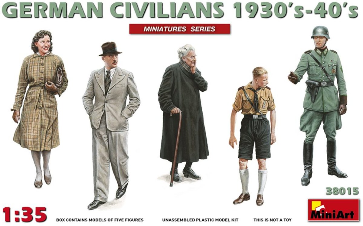 Miniart - German Civilians 1930-40s (Min38015)