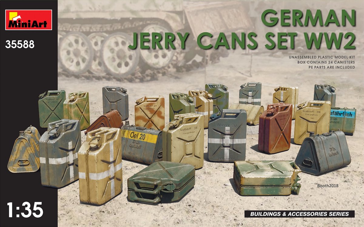 Miniart - German Jerry Cans Set Ww2 (Min35588)