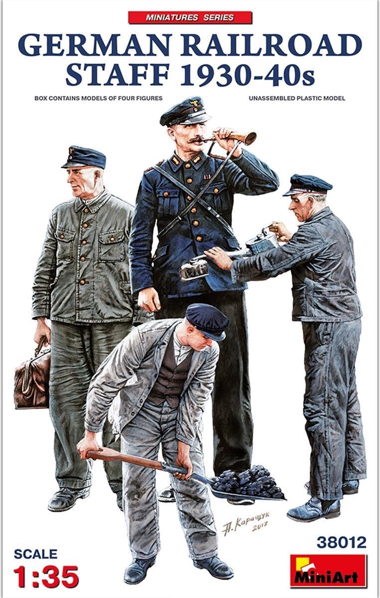 Miniart - German Railroad Staff 1930-40s (4/20) * - MIN38012