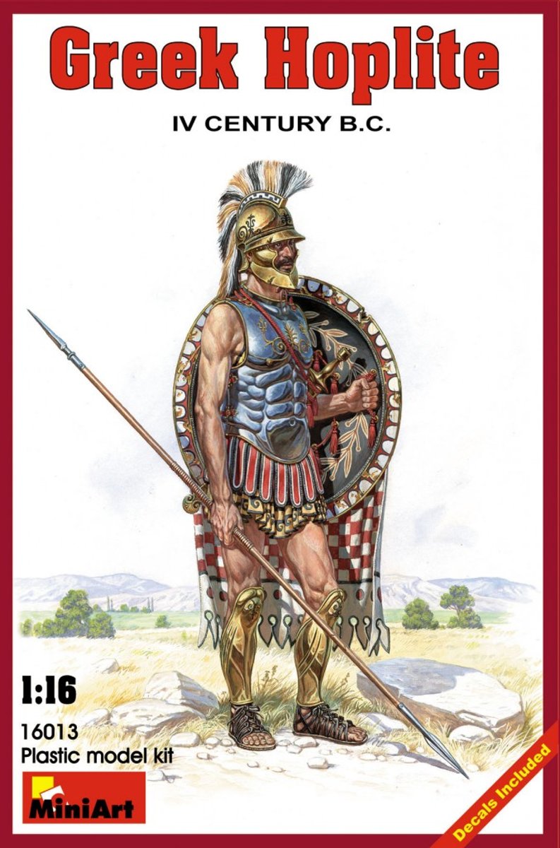 Miniart - Greek Hoplite.   Iv Century  B.c. (Min16013)