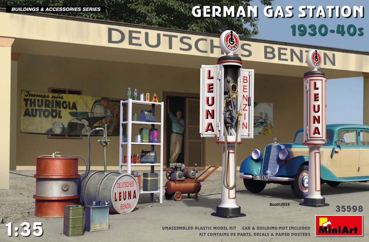 Miniart - Miniart - German Gas Station 1930-40s 1:35