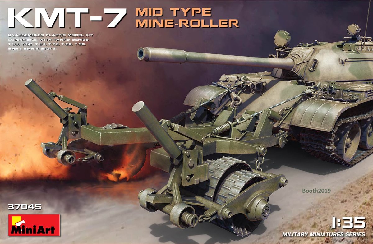 Miniart - Miniart - Kmt-7 Mid Type Mine-roller 1:35