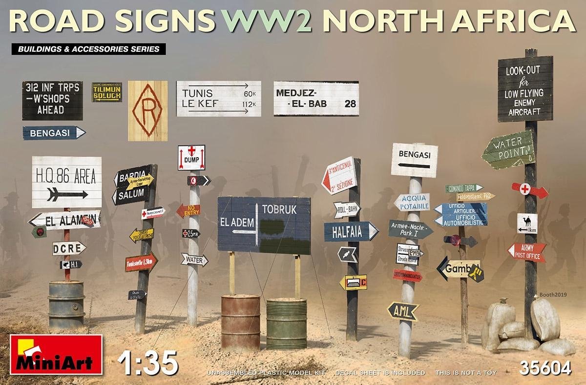 Miniart - Road Signs Wwii N. Africa 1:35 (1/20) * - MIN35604