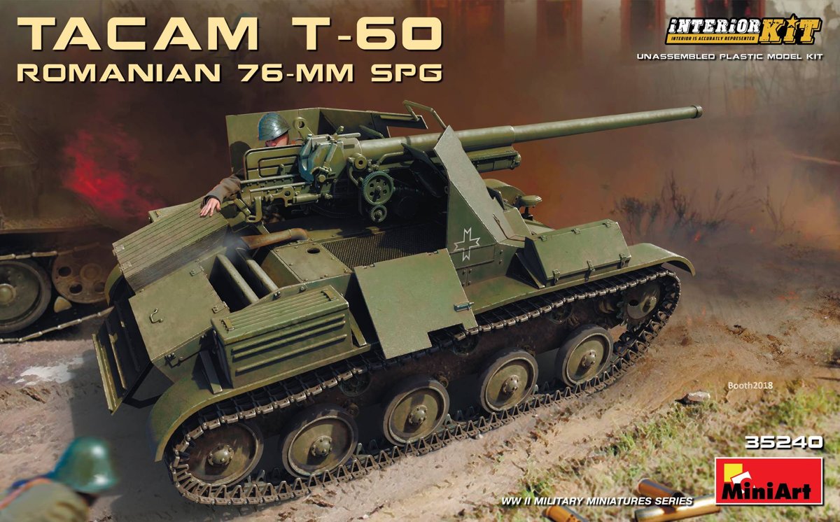 Miniart - Romanian 76-mm Spg Tacam T-60 Inter. Kit (Min35240)