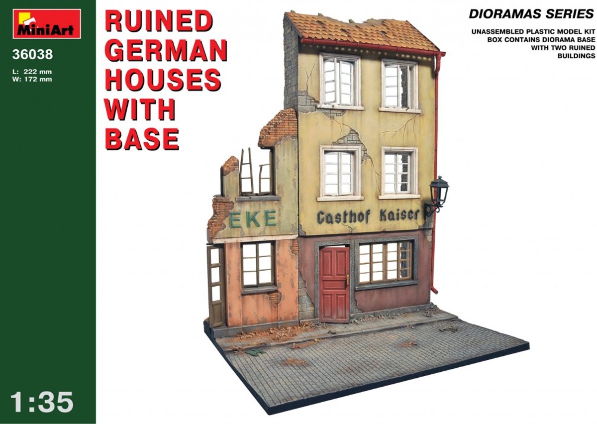 Miniart - Ruined German Houses W/ Base (Min36038)