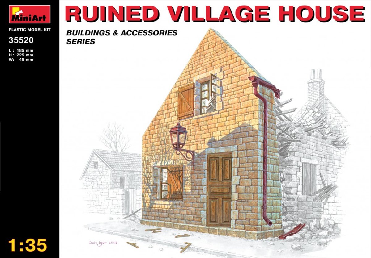 Miniart - Ruined Village House (Min35520)