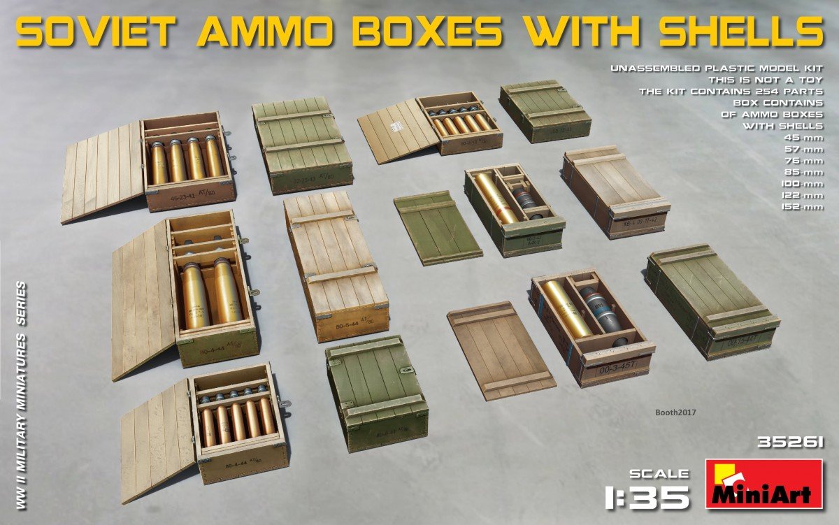 Miniart - Soviet Ammo Boxes W/shells (Min35261)