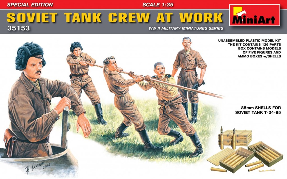 Miniart - Soviet Tank Crew At Work. S.e. (Min35153)