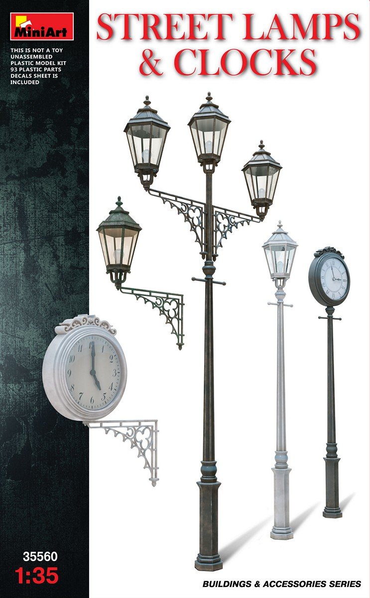 Miniart - Street Lamps & Clocks (Min35560)