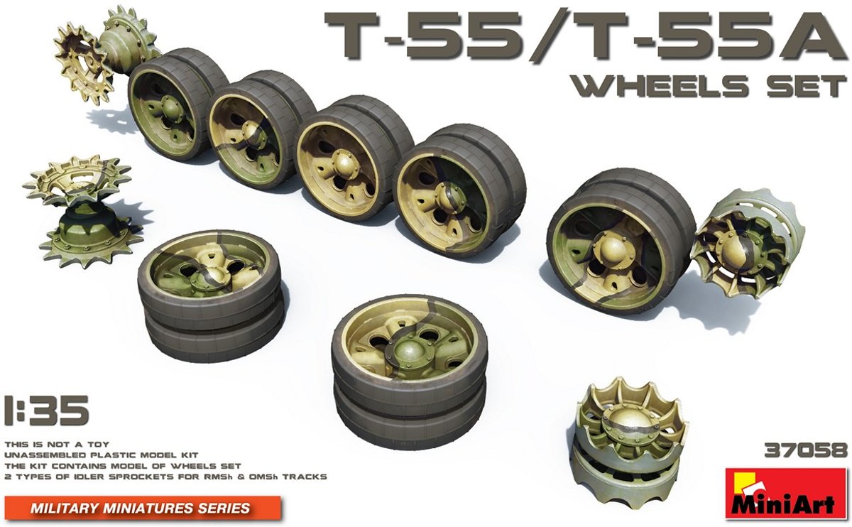 Miniart - T-55/t-55a Wheels Set (Min37058)