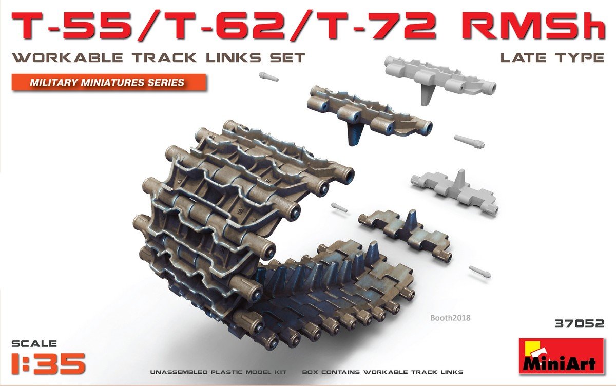 Miniart - T-55/t-62/t-72 Rmsh Workable Track (Min37052)