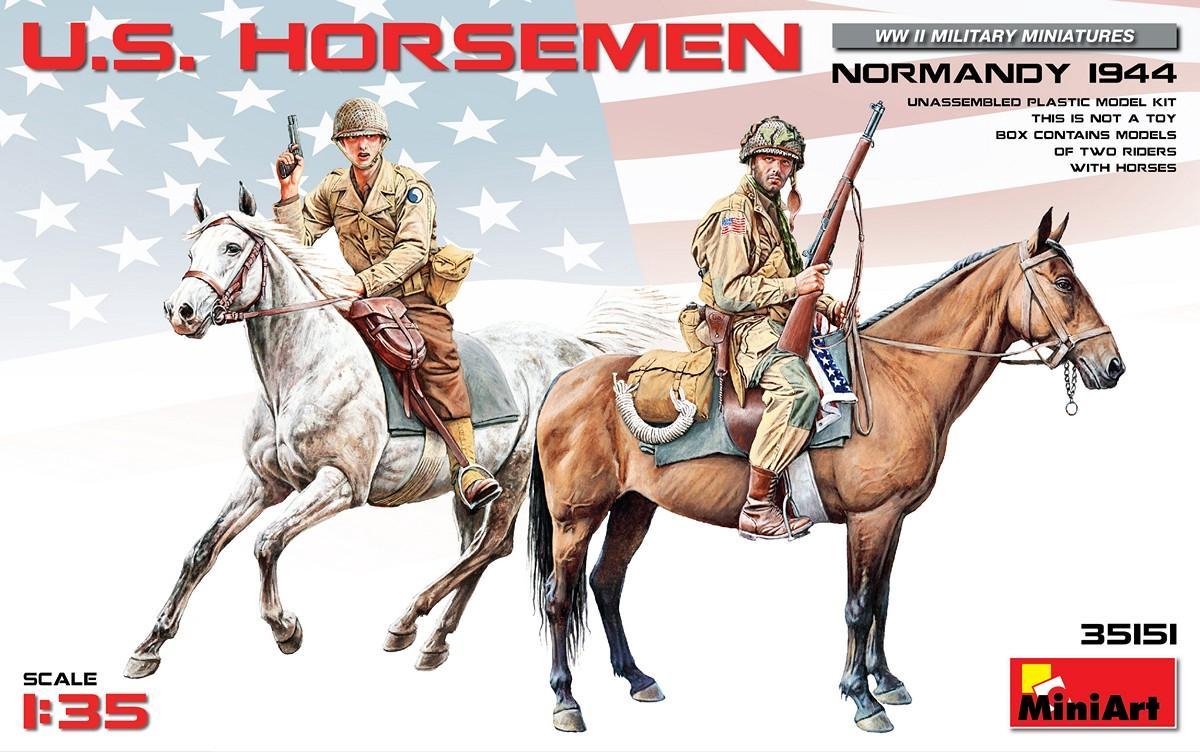 Miniart - U.s. Horsemen. Normandy 1944 (Min35151)