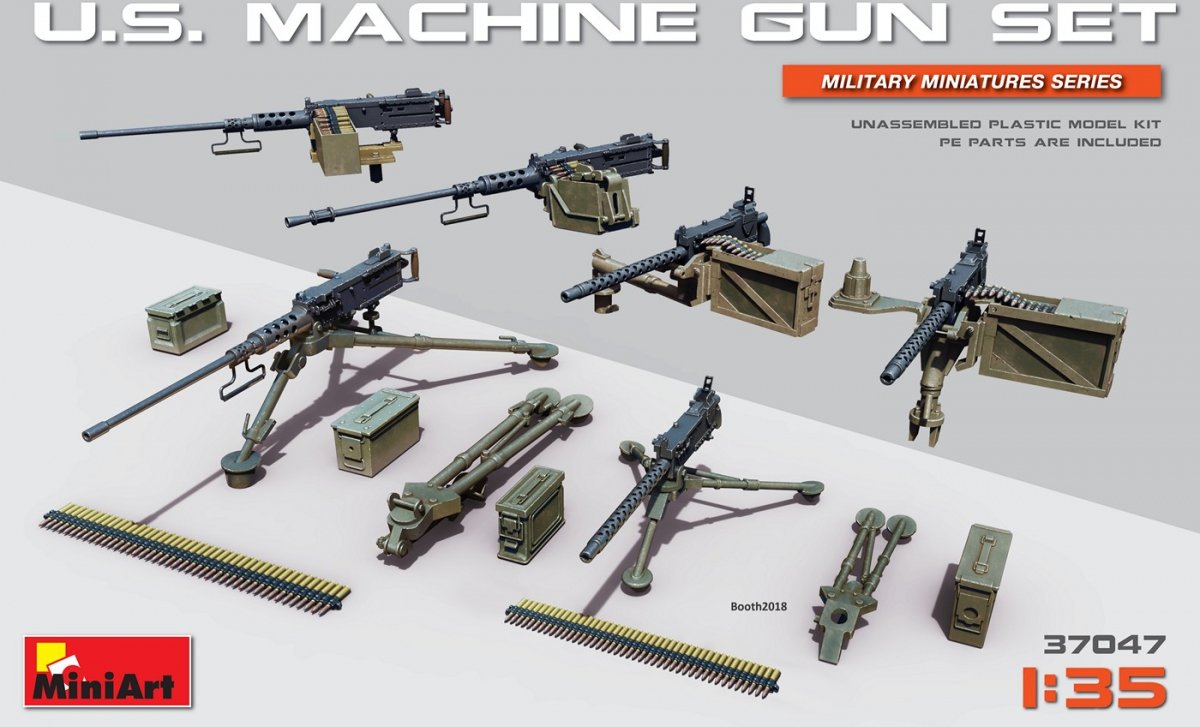 Miniart - U.s. Machine Gun Set (Min37047)