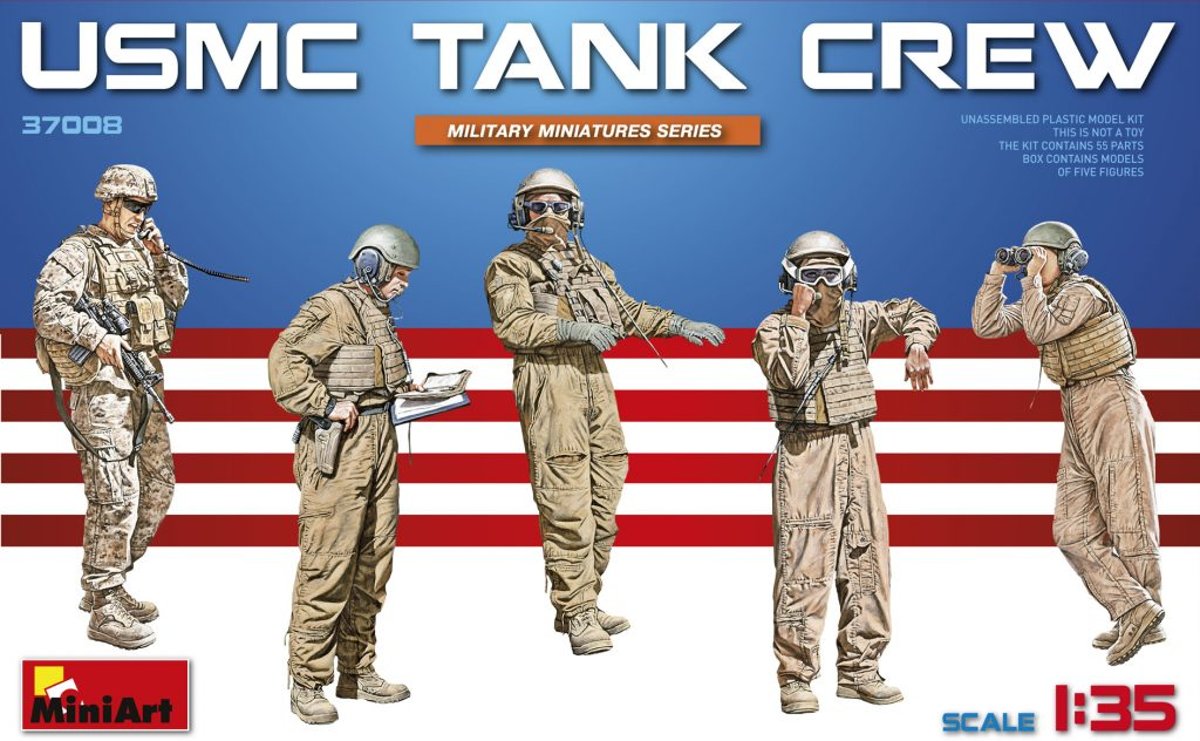 Miniart - Usmc Tank Crew (Min37008)