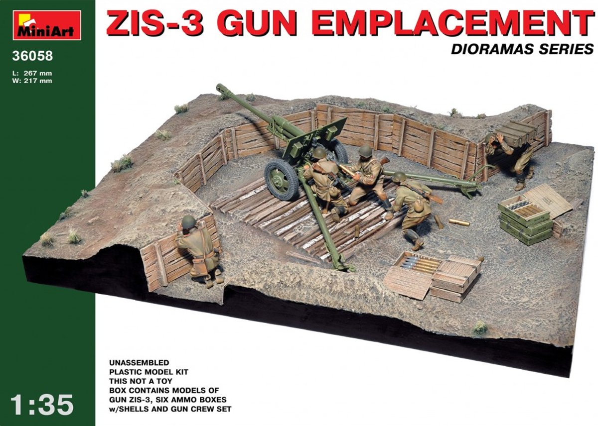 Miniart - Zis-3 Gun Emplacement (Min36058)