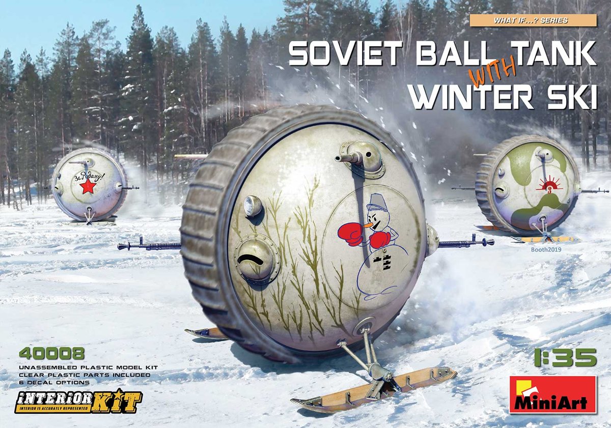 SOVIET BALL TANK WITH WINTER SKI INTERIOR KIT