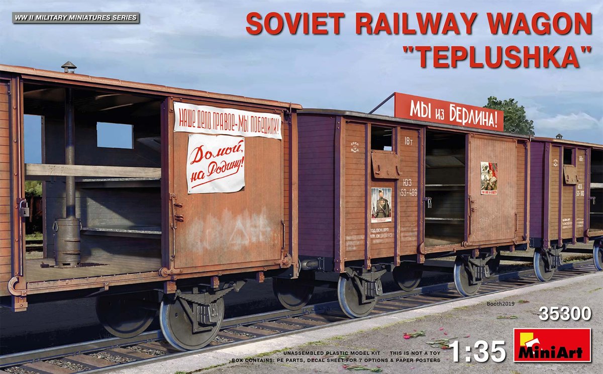 SOVIET RAILWAY WAGON TEPLUSHKA 1:35