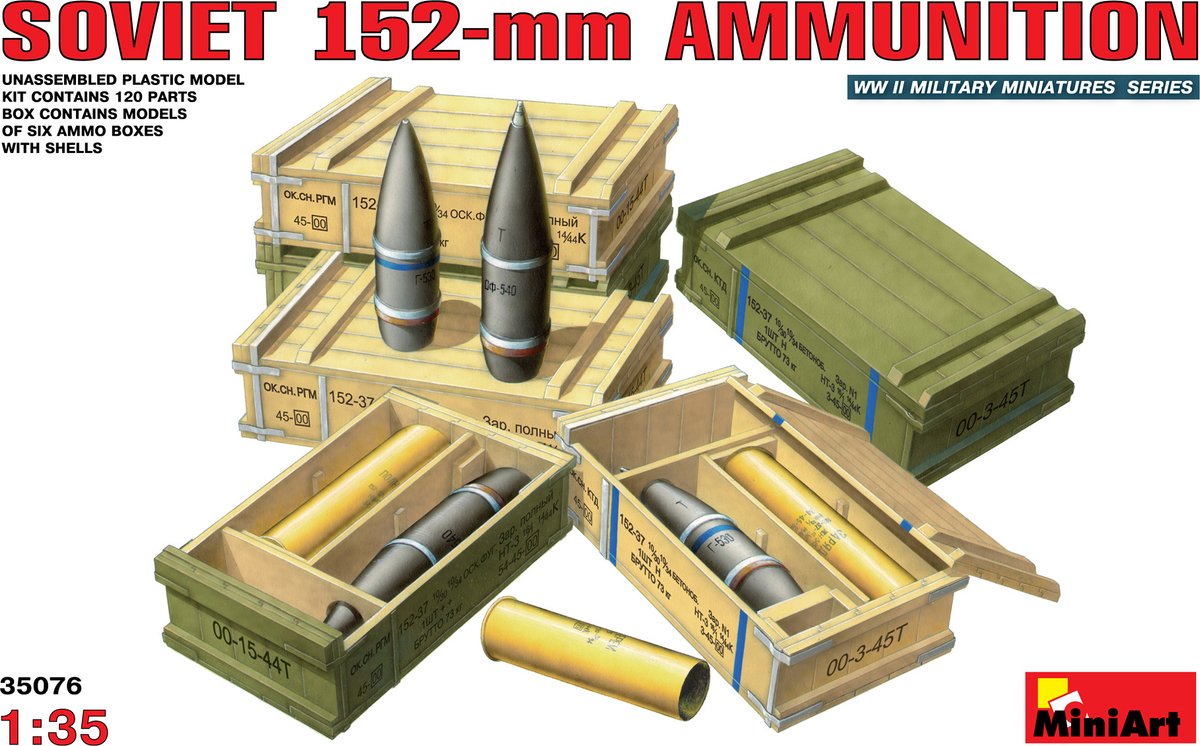 Soviet 152mm Ammunition - Scale 1/35 - Mini Art - MIT35076