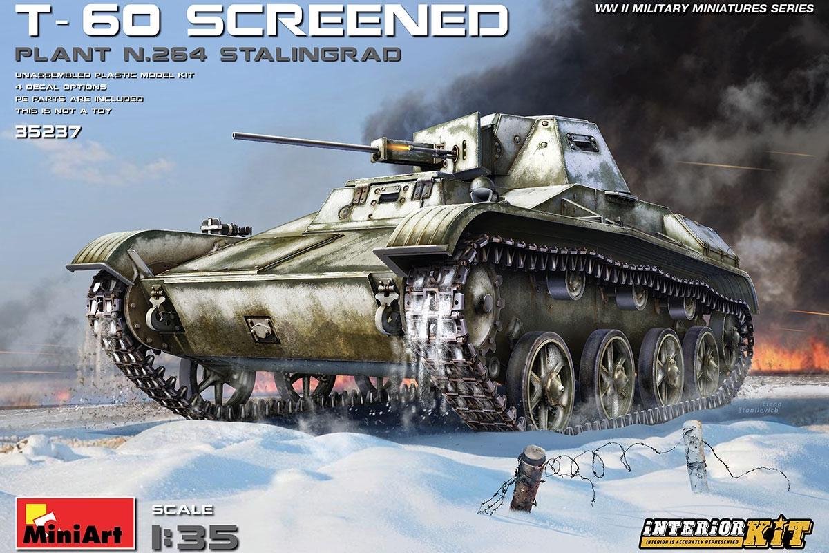 T-60 SCREENED INTERIOR KIT 1:35