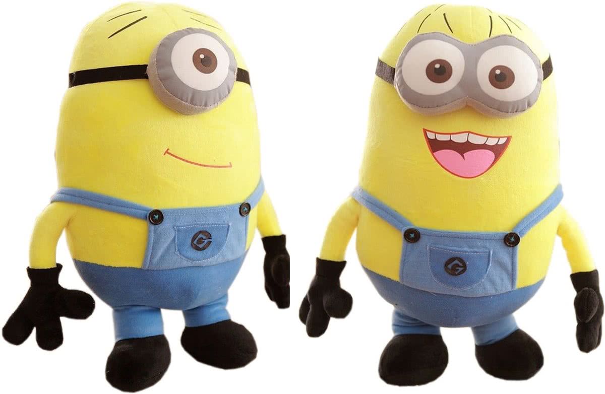 Minions - Verschrikkelijke Ikke - 50 cm Grote Knuffel Voordeelset van 2 stuks - Dave & Stuart