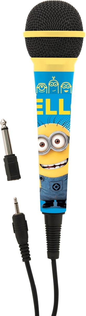 Minions-microphone-blauw - Maat One-size