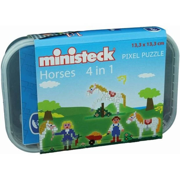 Ministeck Paardenstal 4-in-1 - 510 stukjes