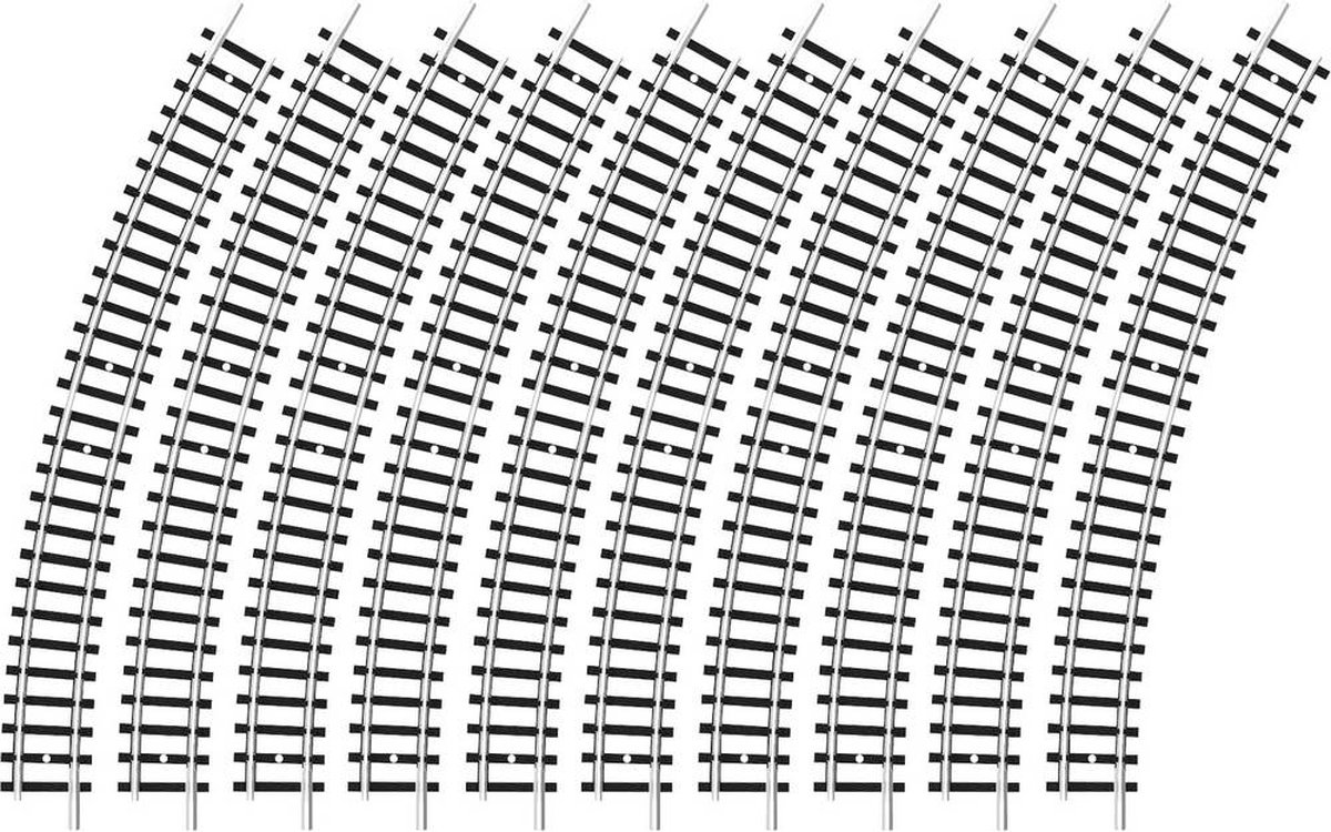 14910 N Minitrix rails Gebogen rails 30 ° 261.8 mm