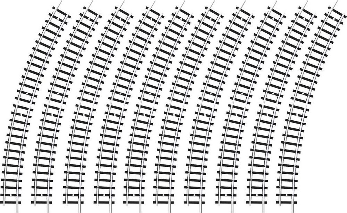 14920 N Minitrix rails Gebogen rails 30 ° 295.4 mm