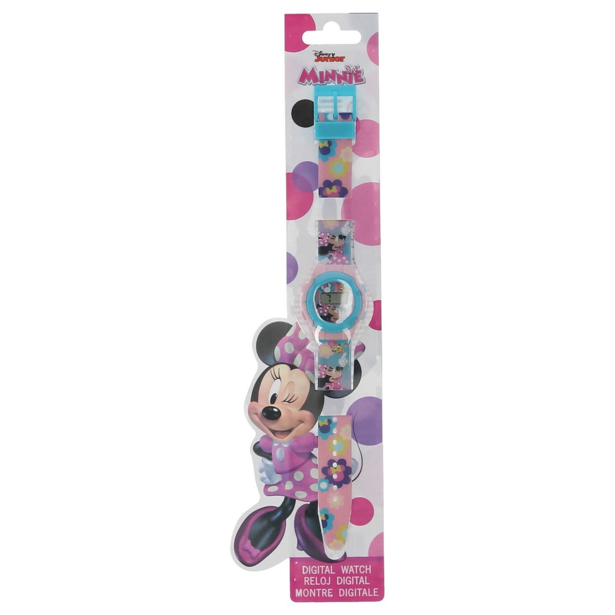 Minnie Mouse Horloge digitaal - Bloemen