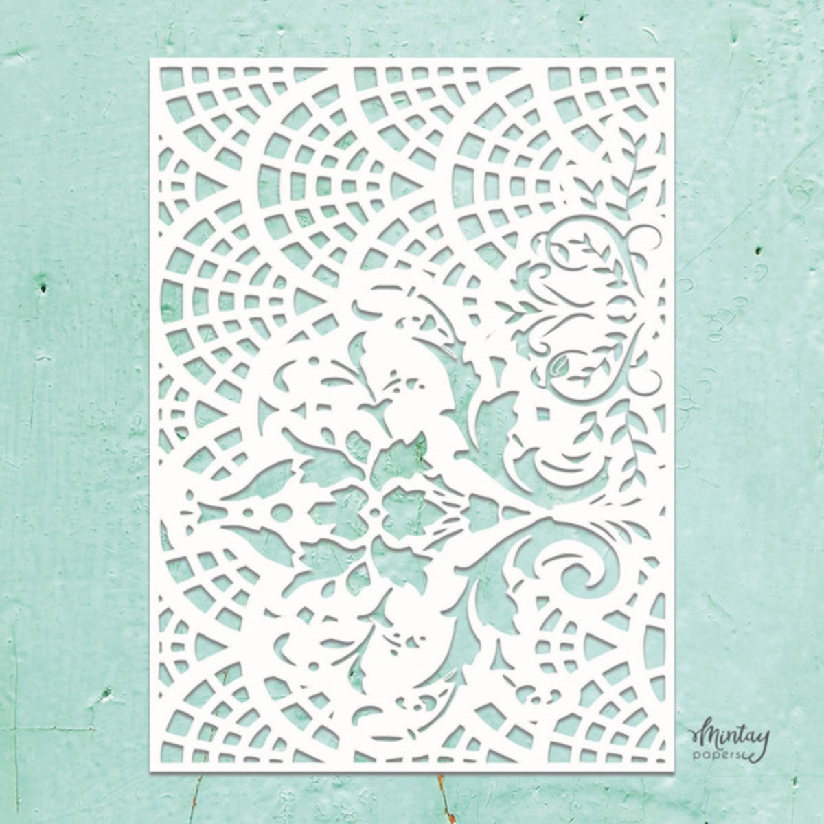 Kreativa Decorative Stencil Lacey (MTK-STEN-02)