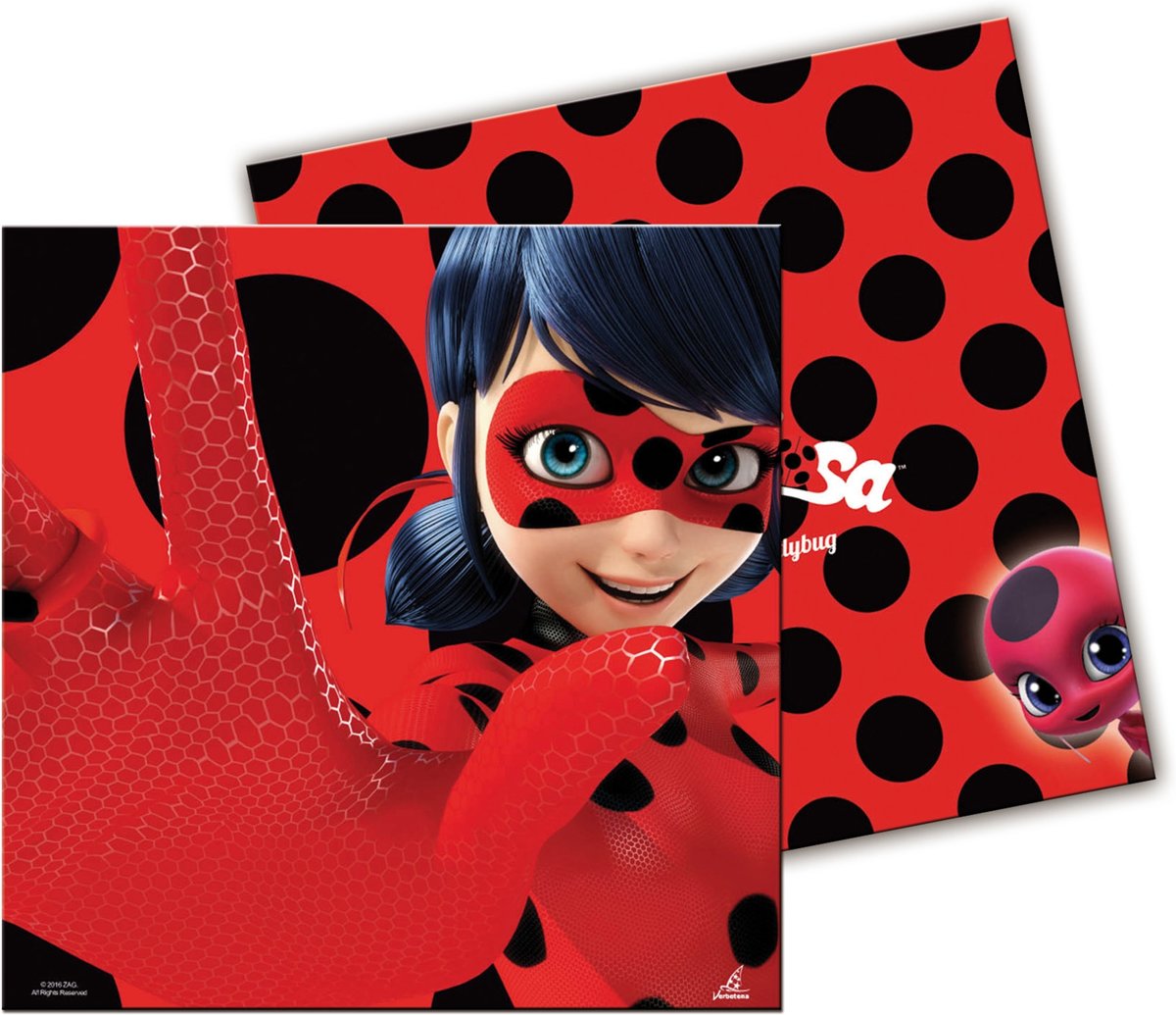 20 Ladybug™ servetten - Feestdecoratievoorwerp