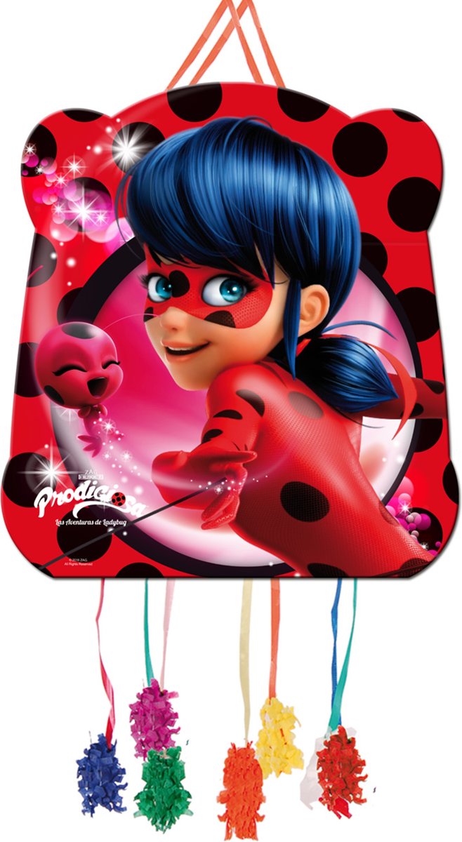 Kleine pinata Miraculous Ladybug™ - Feestdecoratievoorwerp