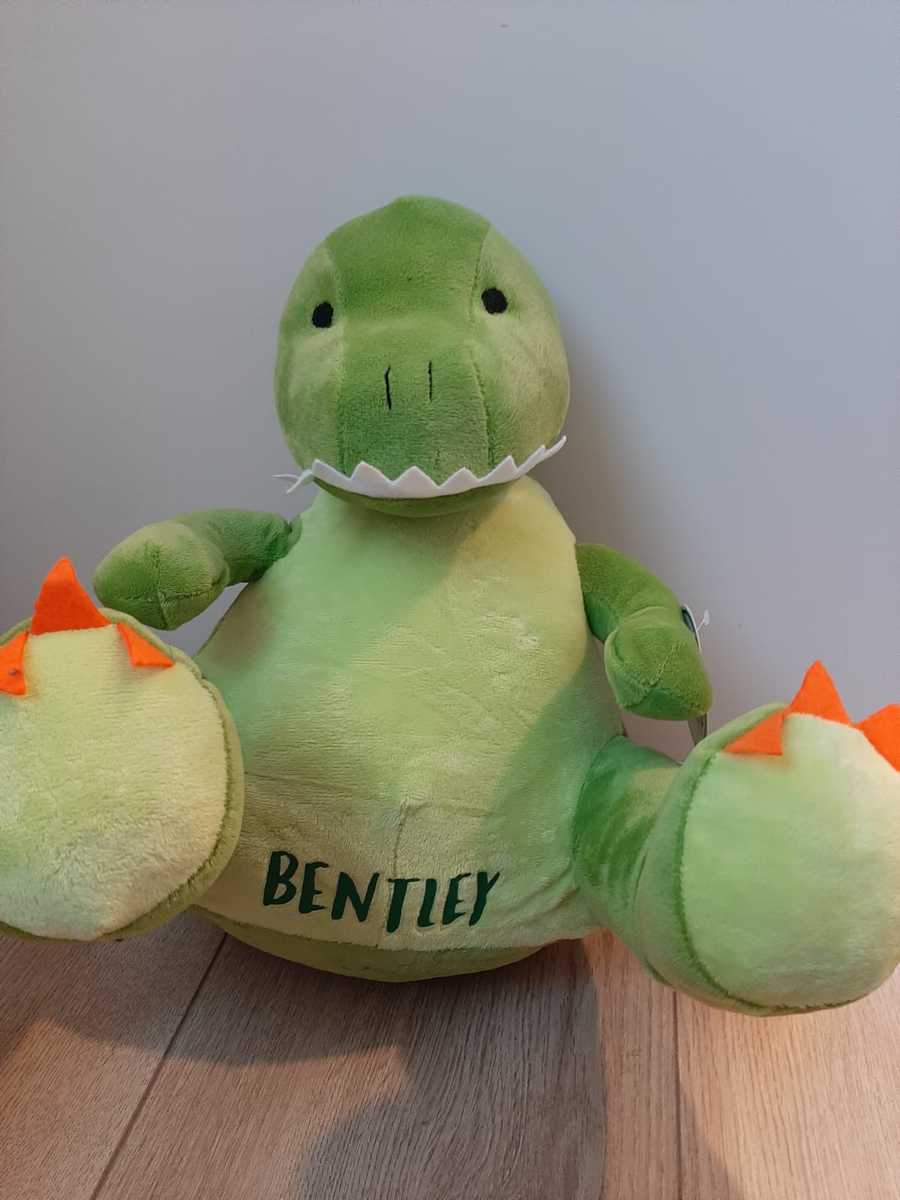 MissSiepie Dino knuffel met naam kind