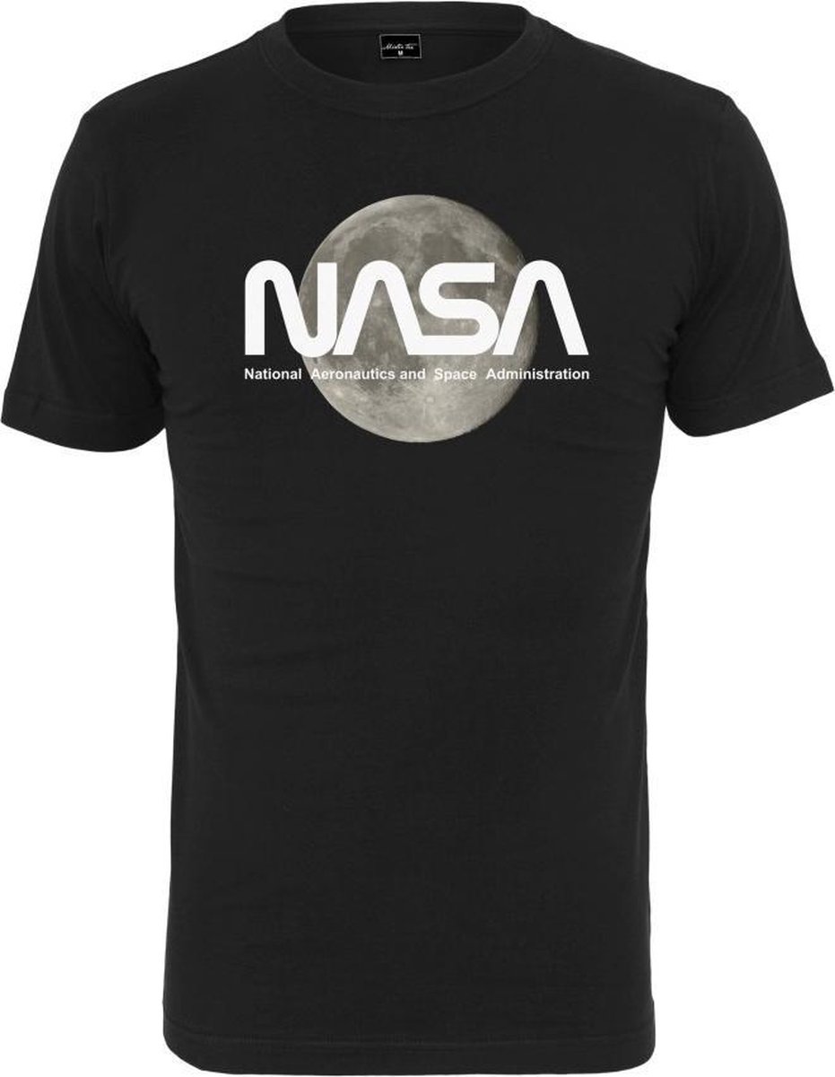 Mister Tee NASA Heren Tshirt -XL- NASA Moon Zwart