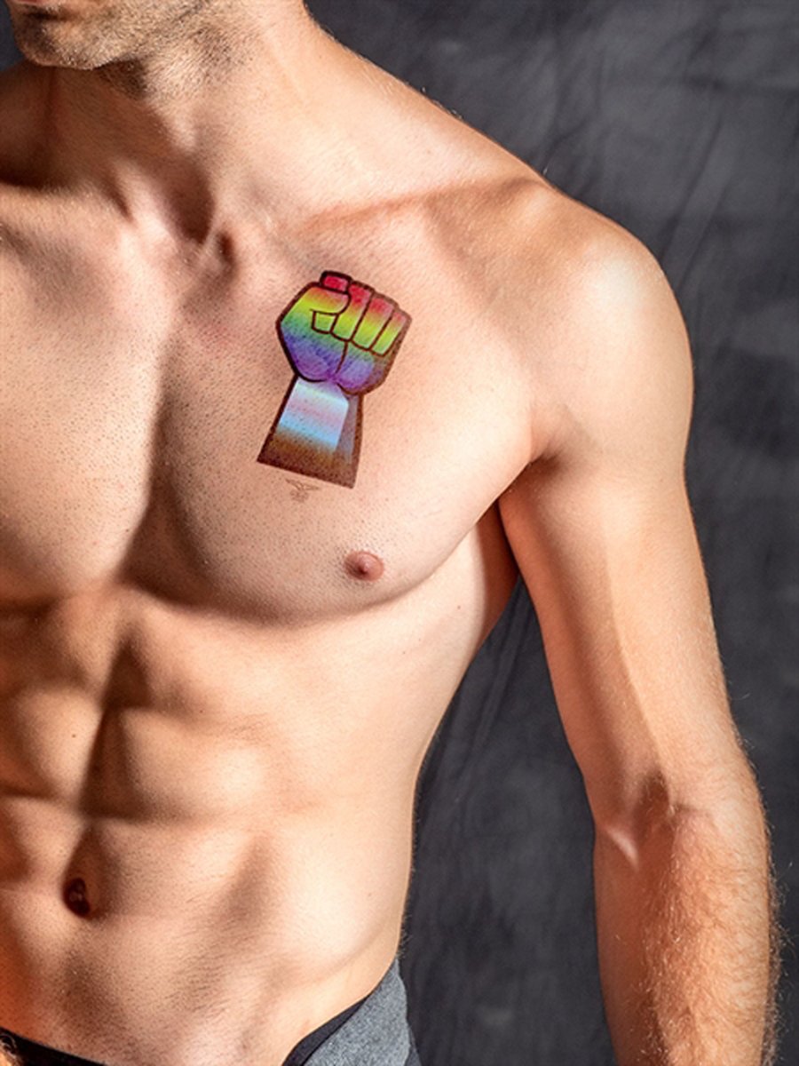 Mister b temporary tattoo gay force