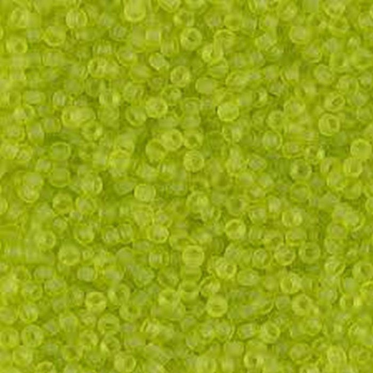 miyuki rocailles 11/0, licht groen transparant mat, n°143F, 50 gram