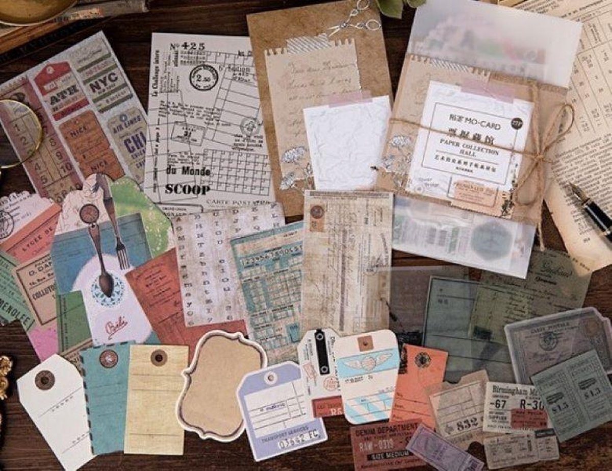 Vintage Papier / Stickerset - Back to 1487 - 3