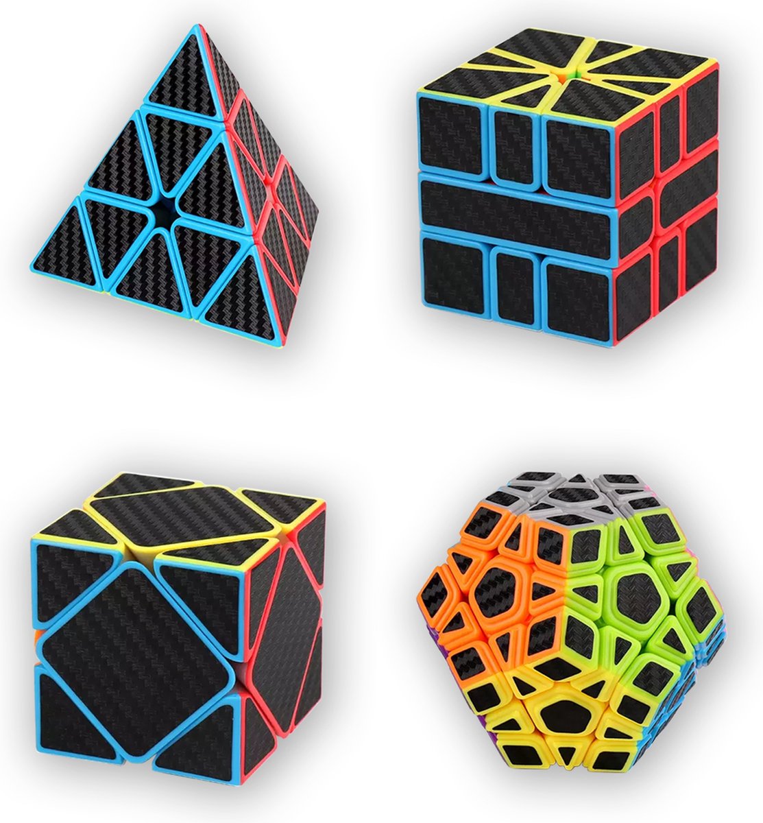 MoYu Rubiks Cube Speed Cube set - Magic Cube - Pyraminx - Megaminx - IQ Puzzel - Giftset