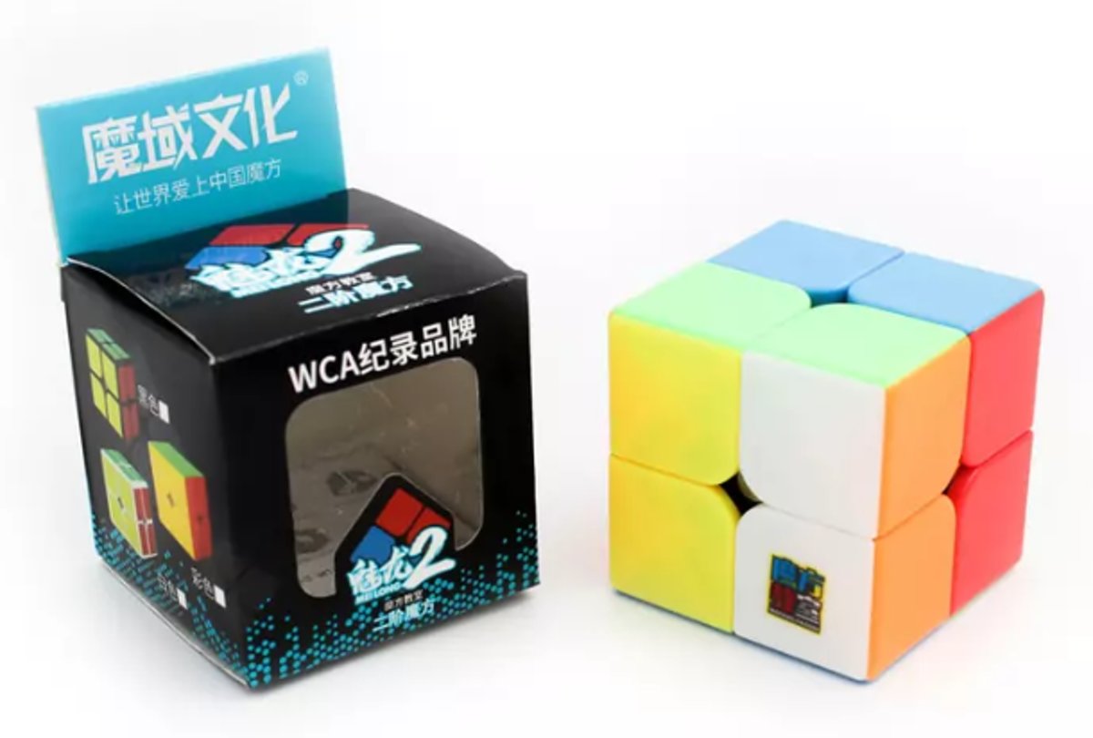 Rubiks Kubus 2x2 - SpeedCube Zonder Stickers