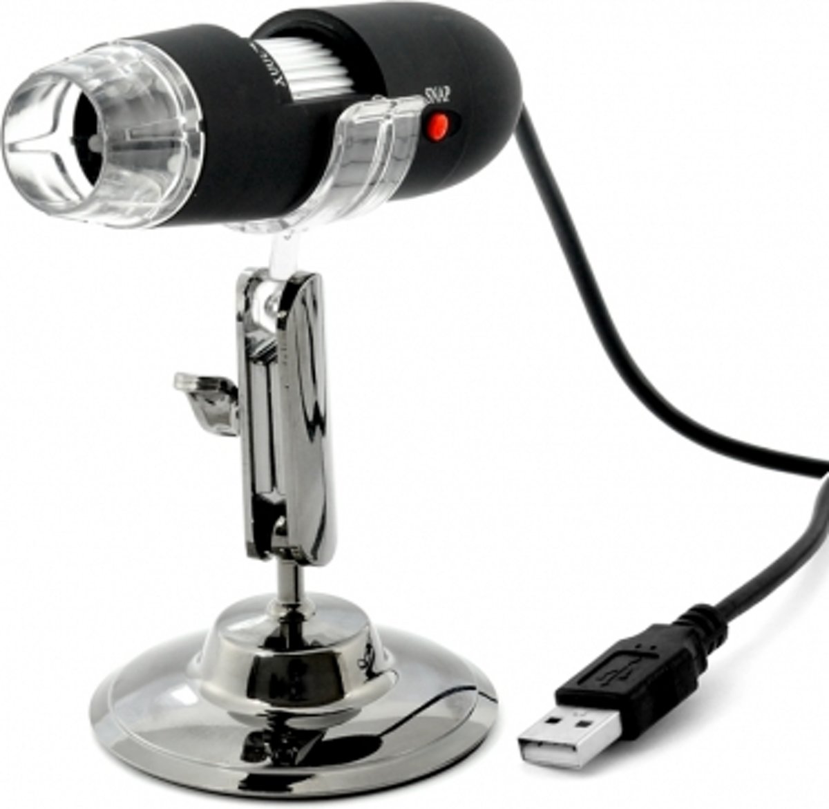 MobielCo Digitale Microscoop met USB 50x tot 1000x met 8x LED verlichting / Inclusief standaard