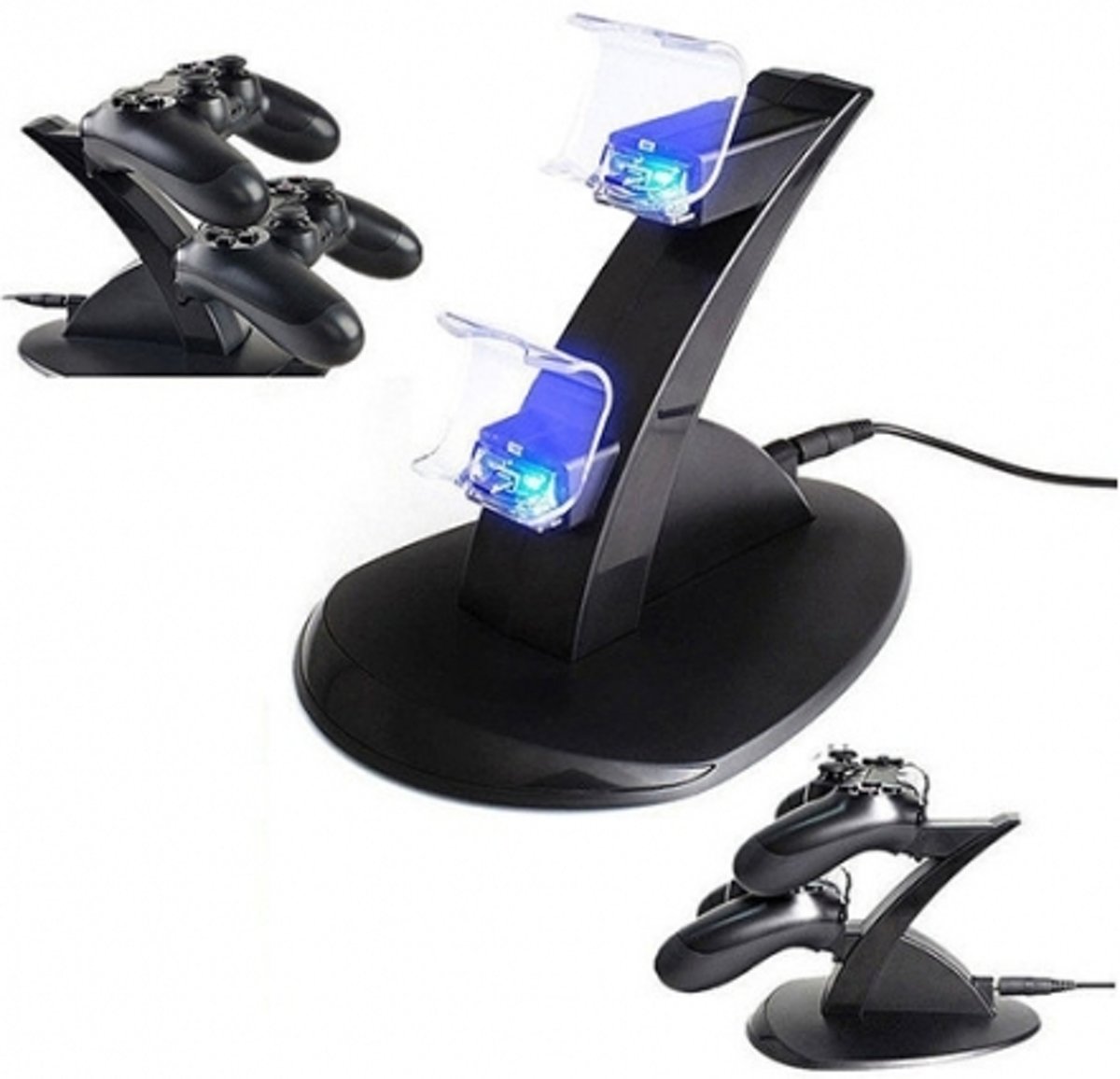 MobielCo Dock voor Playstation 4 controllers met LED verlichting