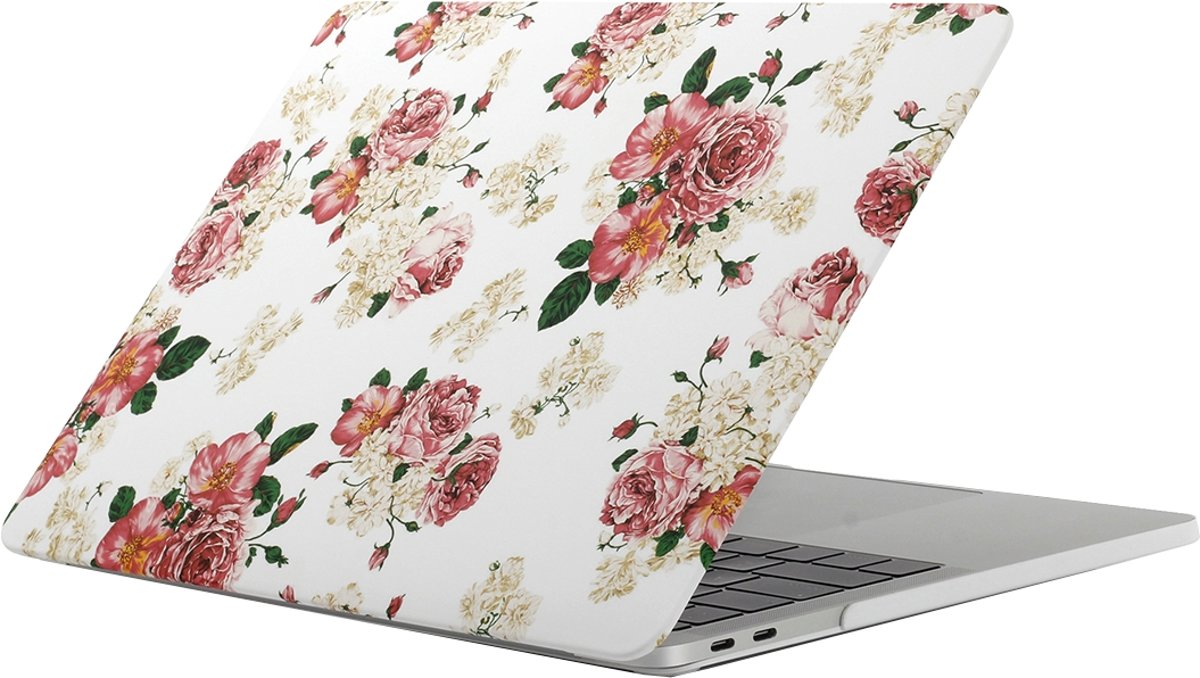 Mobigear Hard Case Bloemen Print Rozen Macbook Pro 13 inch Thunderbolt 3 (USB-C)