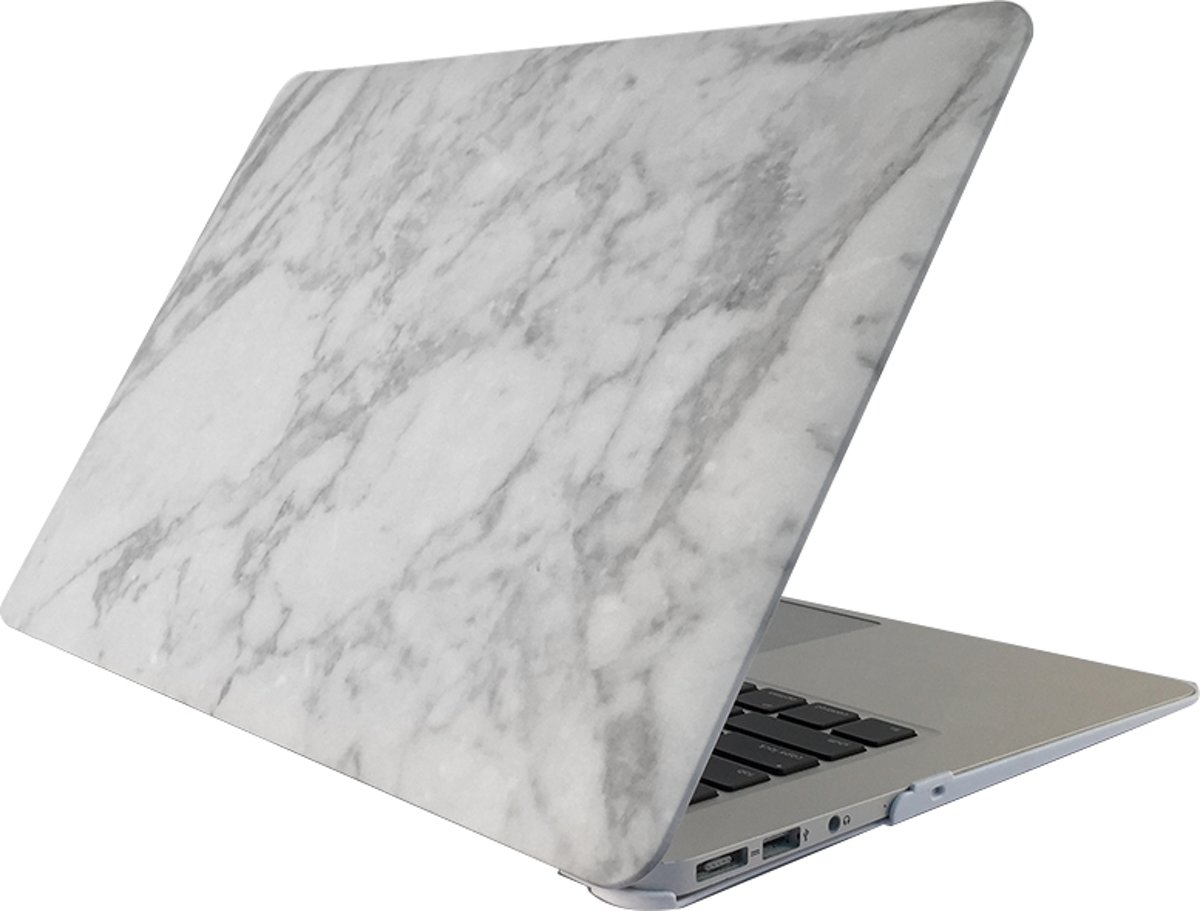 Mobigear Hard Case Marble Wit / Grijs voor Apple MacBook Pro 13 inch