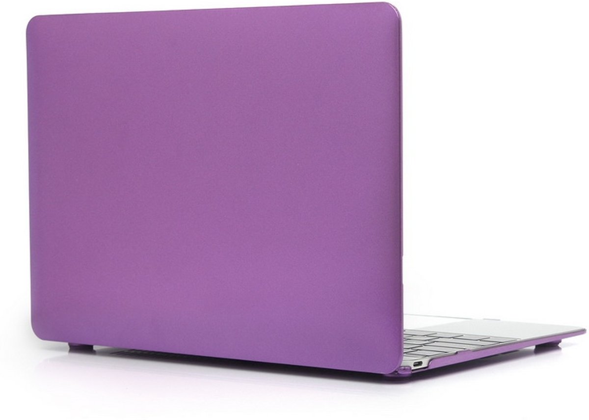 Mobigear Hard Case Metal Texture Paars voor Apple MacBook 12 inch