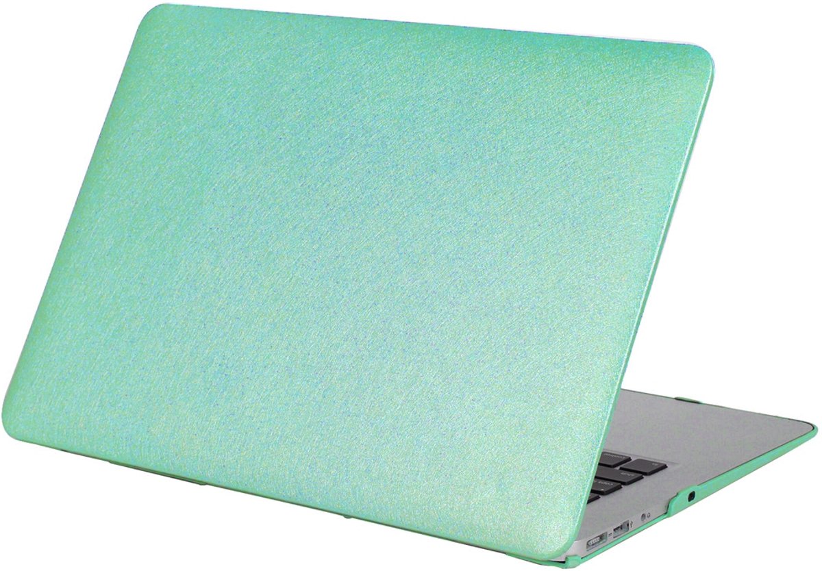 Mobigear Hard Case Silk Texture Turquoise voor Apple MacBook Pro Retina 13 inch