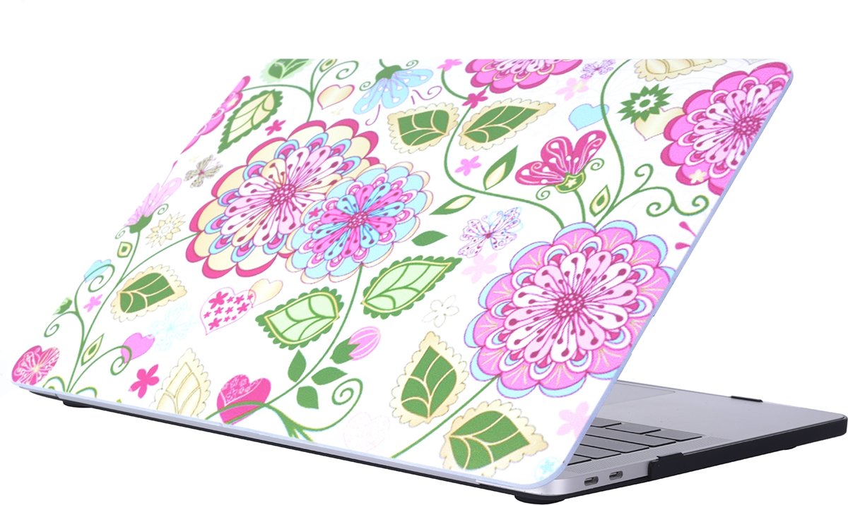 Mobigear Hardshell Case Bloemen Serie 32 Macbook Pro 15 inch Thunderbolt 3 (USB-C)