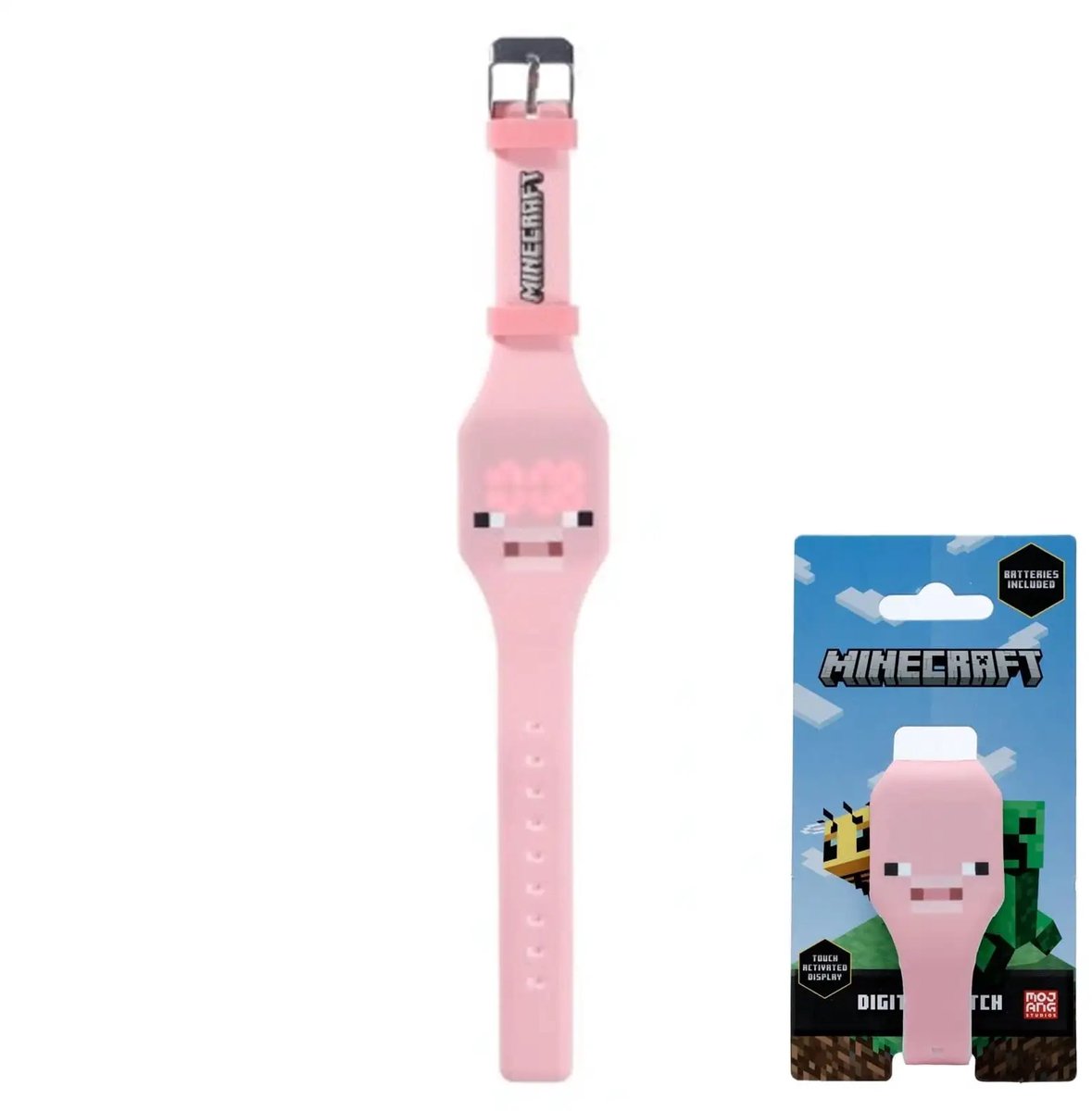 Minecraft Pig kinderhorloge