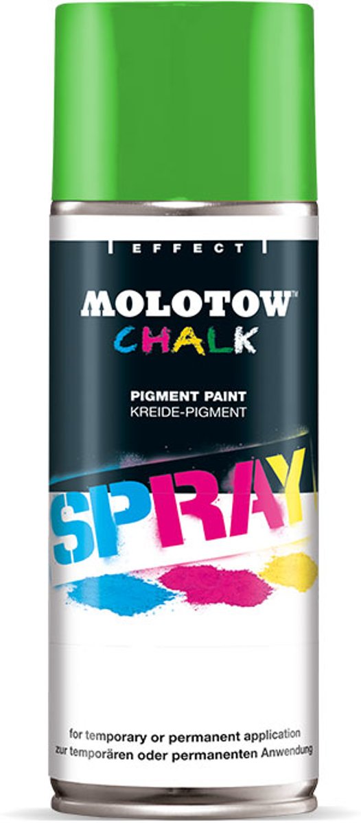 1 Spuitbus Molotow Streetwise Krijtspray - 400ml Groene Graffiti Chalk Spray