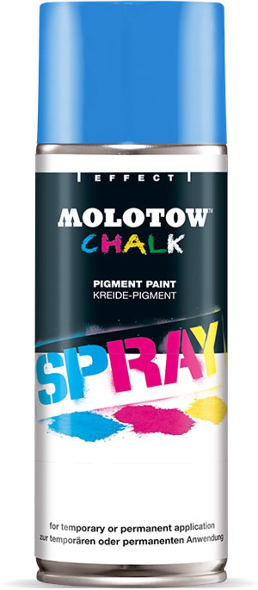 1 Spuitbus Molotow Streetwise Krijtspray - 400ml Lichtblauwe Graffiti Chalk Spray