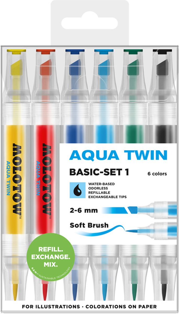 Molotow Aqua Twin Basic set-1